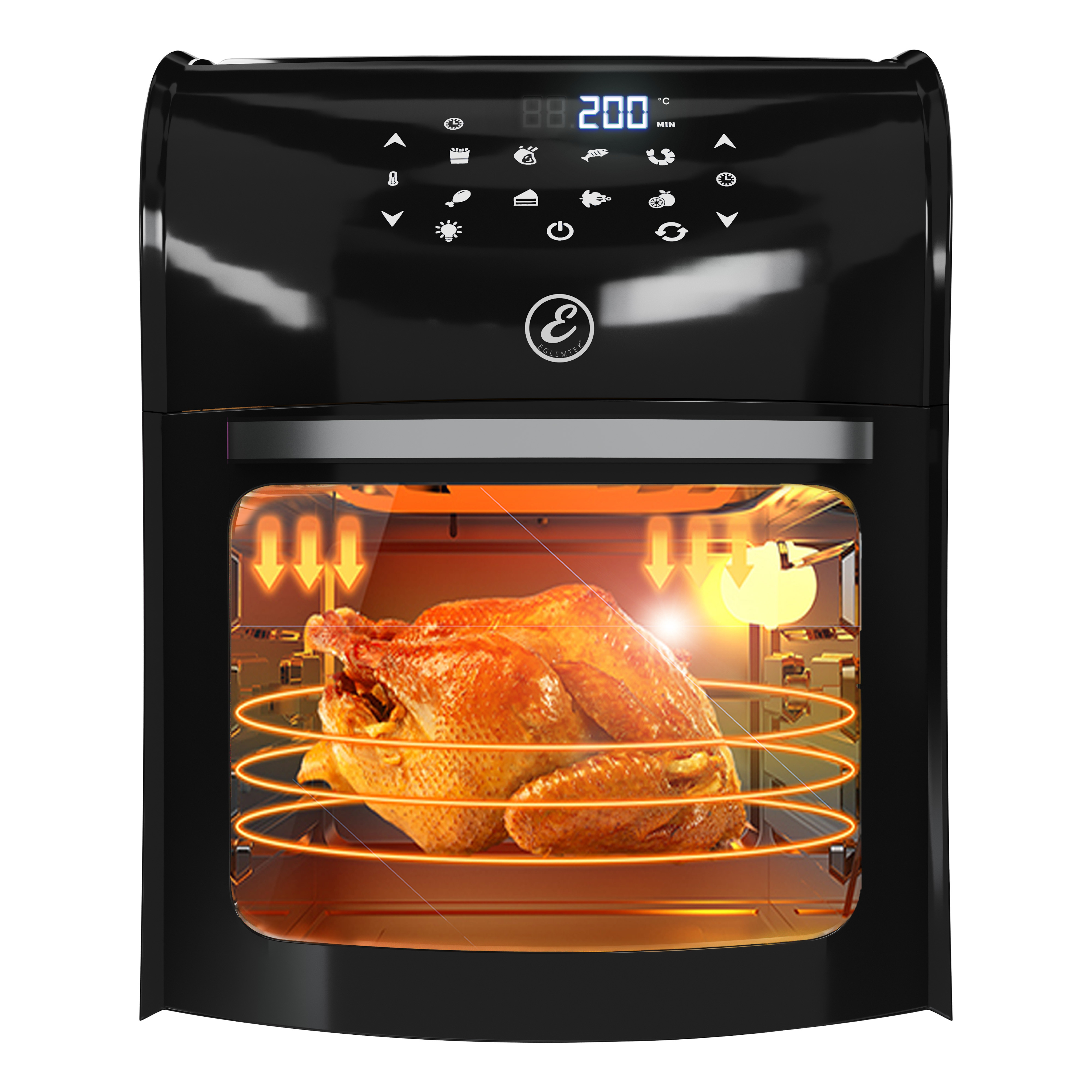 Friggitrice Ad Aria 12 Litri 10 In 1 Forno Aria Calda Con LED