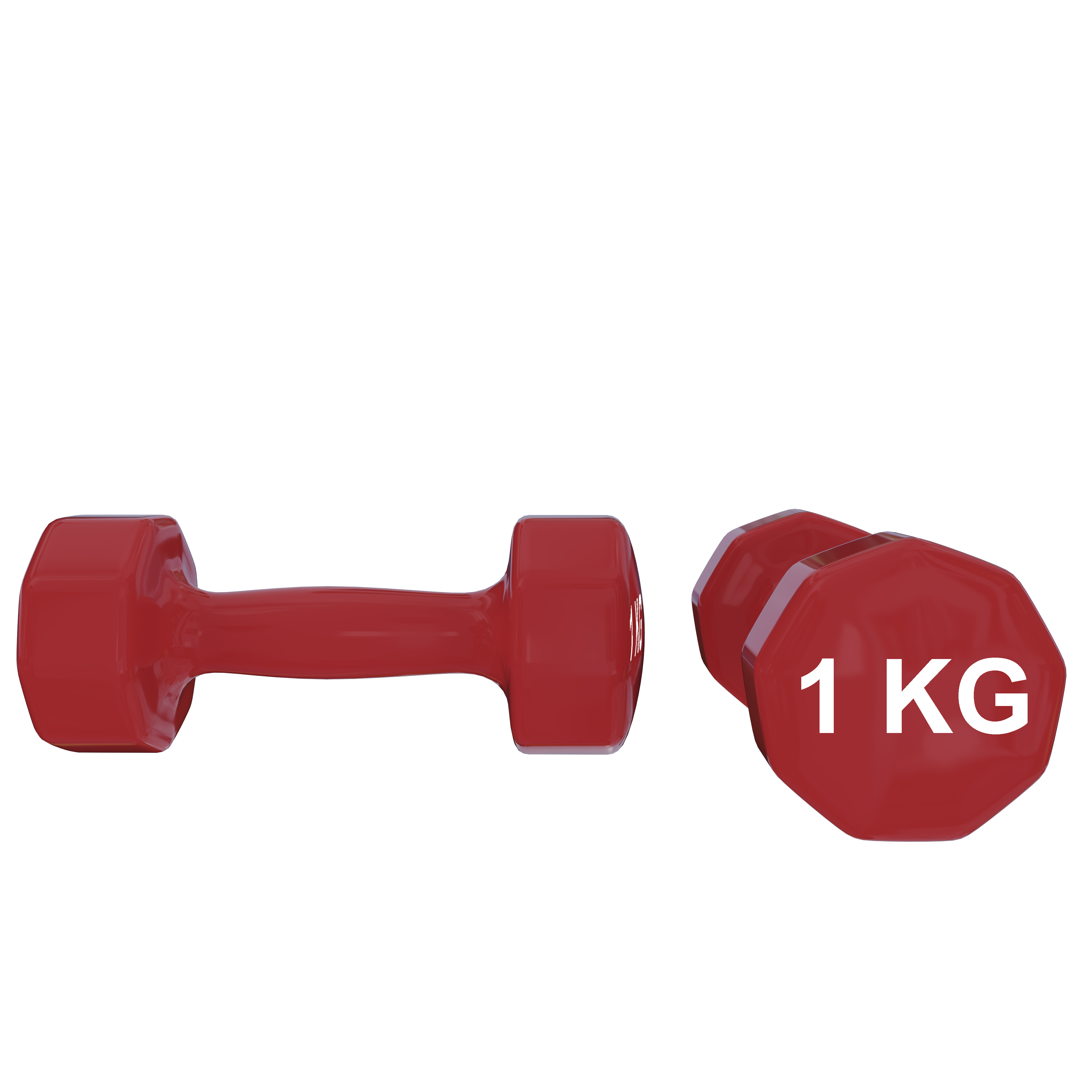 Manubri Coppia Di Pesi Vinile Antiscivolo Manubrio Palestra Fitness Body  Building Esercizi Casa Impugnatura Antiscivolo Colore Rosso Confezione 2  Pezzi x 1 Kg